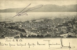 T2/T3 1903 Fiume, Rijeka; Panorama / Látkép / General View - Ohne Zuordnung