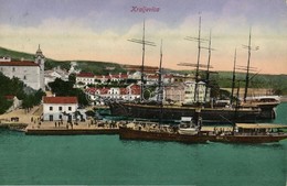 T2 Kraljevica, Portoré; Kikötő, Gőzhajó. Kiadja Ed. Feitzinger No. 241. / Port, Harbor, Steamship, Sailing Vessel + '191 - Unclassified