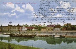 T2/T3 1916 Újsziszek, Novi Sisak (Sziszek, Sisak); Obala Ivana Vit. Trnskoga / Riverside, Ship (EK) - Unclassified