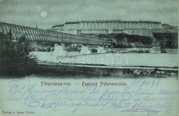 T3 1899 Pétervárad, Peterwardein, Petrovaradin (Újvidék, Novi Sad); Pétervárad Vára, Vasúti Híd. Kiadja Ignaz Urbán / Fe - Zonder Classificatie