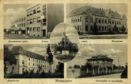 T3 1943 Muraszombat, Murska Sobota; Kereskedelmi Iskola, Országzászló, Gimnázium, Szapáry Vár, Kastély, Egészségház és S - Unclassified