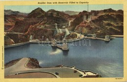 T1/T2 1949 Grand Canyon, Boulder Dam (Hoover Dam) With Reservoir Filled To Capacity - Zonder Classificatie