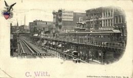 T3 1900 New York, Bowery With Elevated Railway, Trains, Coogan Bro's, John P. Jude & Co. Carriage Materials (EB) - Sin Clasificación