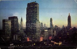 T2/T3 1955 New York City, Manhattan, Midtown, RCA Building, Chrysler Building, Empire State Building (EK) - Unclassified