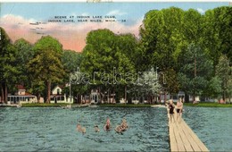 T2/T3 1949 Niles, Michigan, Indian Lake, Scene At Indian Lake Club (EK) - Zonder Classificatie