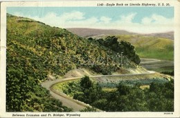 T2/T3 1949 Wyoming, Eagle Rock On Lincoln Highway, Between Evanston And Ft. Bridger (creases) - Ohne Zuordnung
