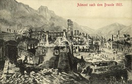 ** T1 Admont Nach Dem Brande 1865 / After The Great Fire In 1865, Ruins - Ohne Zuordnung