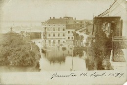 * 1899 Gmunden, Flood. Photo (EM) - Ohne Zuordnung