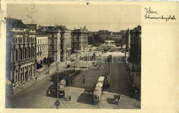 T2 1931 Vienna, Wien, Bécs I. Schwarzenbergplatz / Square, Trams, Automobiles - Sin Clasificación