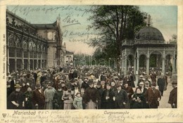 T2/T3 1905 Mariánské Lázne, Marienbad; Cupromenade / Spa, Promenade, Crowd. Dr. Trenkler Co. (EK) - Ohne Zuordnung