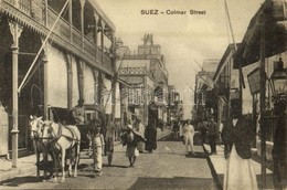 ** T2/T3 Suez, Colmar Street, Shops, Vendors - From Postcard Booklet (EK) - Unclassified