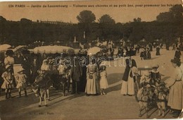 ** T2/T3 Paris, Jardin Du Luxembourg, Voitures Aux Chevres Et Au Petit Ane, Pour Promener Les Bébés / Garden Park, Carts - Ohne Zuordnung