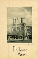 T1/T2 Paris, Notre-Dame, 'Meilleurs Voeux' / Cathedral, Emb. - Sin Clasificación