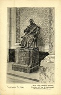 ** T2 The Hague, Den Haag; Peace Palace, Statue Of T.M.C. Asser, Minister Of State, President Of The 4 Conferences Of In - Ohne Zuordnung