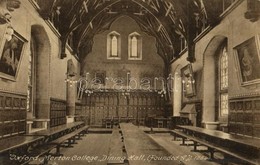 T2 1931 Oxford, Merton College, Dining Hall, Interior - Unclassified