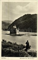 * T2 Kaub, Am Rhein, Blücherdenkmal U. Pfalz / River, Castle, Monument - Unclassified