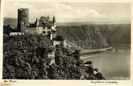 * T2/T3 Sankt Goarshausen, Am Rhein, Burg Katz M. D. Loreley / River, Castle, Slate Rock (fl) - Ohne Zuordnung