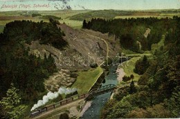 T2/T3 Steinicht In Vogtländische Schweiz / Railway Bridge With Locomotive (EK) - Ohne Zuordnung