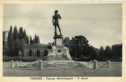 ** T2 Firenze, Florence; Piazzale Michelangiolo, Il David / Square, Statue - Sin Clasificación