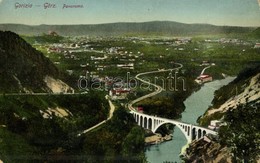 T2/T3 Gorizia, Görz, Gorica; Panorama / General View (worn Corners) - Ohne Zuordnung