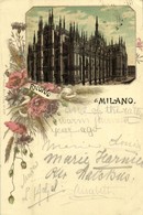 T2/T3 Milano, Milan; Duomo Di Milano / Cathedral. Carl Künzli No. 397. Art Nouveau, Floral, Litho (EK) - Unclassified