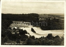 T2 1937 Neuhausen Am Rheinfall, Rheinfall / Waterfall + Hotel U. Restaurant Bellevue Am Rheinfall Advertisement (14,6 Cm - Unclassified