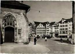 * T2/T3 Zürich, Münsterhof, Bijouterie H. Nageli, Pestalozzi & Co., Büro-Fürrer / Square, Jewelry Shop, Automobiles (14, - Unclassified