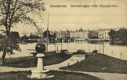 * T2/T3 1915 Stockholm, Strandvagen Fran Djurgarden / Quay, Island (EK) - Ohne Zuordnung