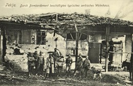 ** T2 Tekija (Kladovo), Durch Bombardement Beschädigtes Typisches Serbisches Wohnhaus / Typical Serbian House Damaged Du - Ohne Zuordnung