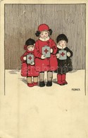 T2/T3 Children Art Postcard. M. Munk Wien Nr. 928. Litho S: Pauli Ebner  (EK) - Ohne Zuordnung