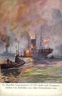 ** T2/T3 Sr. Majestät Unterseeboot 'U XII' Läuft Nach Entgegennahme Von Befehlen Aus Dem Heimathafen Aus / WWI Austro-Hu - Unclassified