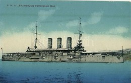 ** T2 SMS Erzherzog Ferdinand Max Az Osztrák-Magyar Haditengerészet Erzherzog-osztályú Pre-dreadnought Csatahajója (Lini - Sin Clasificación