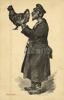 ** T2 Fett Fein! S.M.P. Cracovie Deposé 1914. No. 90. / Jewish Mocking Art Postcard, Judaica - Unclassified