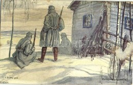 ** T2/T3 Kantonierungswache. Kriegshilfsbüro Nr. 312. / WWI Austro-Hungarian K.u.K. Military, Guards In Winter, Patrol S - Sin Clasificación