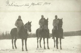 * T2 1914 Lovastisztek A Galíciai Fronton Télen / Galizien Im Winter / WWI K.u.K. (Austro-Hungarian) Military Officers O - Sin Clasificación