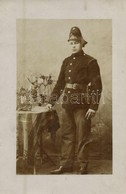 ** T2/T3 Magyar Csendőr (?) Tőrrel. Magyar Imre Felvétele / Hungarian Gendarme (?) With Dagger. Photo (fl) - Sin Clasificación