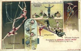 ** T2/T3 Officielle Postkarte Herausgegeben Von Barnum And Bailey Limited Grösste Schaustellung Der Erde. Luftgymnastike - Ohne Zuordnung