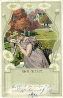 * T2/T3 1900 Gar Nicht. Art Nouveau, Floral, Litho. 'Heimliche Liebe' Serie 32. Kunstverlag Rafael Neuber  (EK) - Ohne Zuordnung