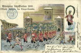 T2/T3 Münchener Schäfflertanz 1900. Offizielle Ausgabe Des Tänzer Comités. Faustin Bauer Vortänzer S: Ritter (EK) - Ohne Zuordnung
