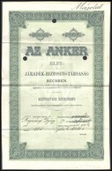 ~1900. 'Az Anker Életjáradék-Biztosító-Társaság Bécsben' Biztosítási Szerződés Másolata 1000Ft-ról T:III - Unclassified