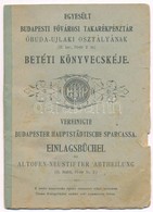 1925. 'Egyesült Budapesti Fővárosi Takarékpénztár Óbuda-Újlaki Osztályának' Betéti Könyvecskéje, Bejegyzésekkel - Unclassified