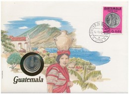 Guatemala 1981. 10c Felbélyegzett Borítékban, Bélyegzéssel, Német Nyelvű Leírással T:1 
Guatemala 1981. 10 Centavos In E - Unclassified