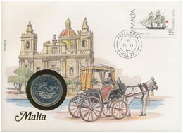 Málta 1972. 10c, Felbélyegzett Borítékban, Bélyegzéssel, Német Nyelvű Leírással T:1 
Malta 1972. 10 Cents In Envelope Wi - Ohne Zuordnung