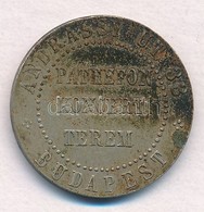 ~1930-1940. 'Pathefon Koncert Terem / A Lemezek Tű Nélkül Játszanak' Fém Zseton (23mm) T:2 Patina - Ohne Zuordnung