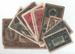 1916-1920. 10db-os Vegyes Magyar Korona Bankjegy Tétel T:III,III- - Zonder Classificatie