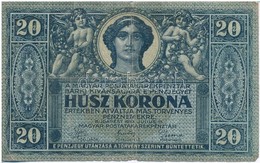 1919. 20K T:III- 
Hungary 1919. 20 Korona C:VG 
Adamo K19 - Zonder Classificatie