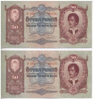 1932. 50P (2x) T:II Adamo P14 - Zonder Classificatie