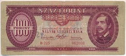 1947. 100Ft 'B 225 - 062036' Sorozat és Sorszámmal Illetve 'MINTA' Perforációval T:III-
Hungary 1947. 100 Forint With 'B - Sin Clasificación