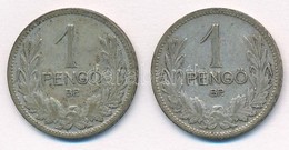 1926-1927. 1P Ag (2x) T:2-,3 Adamo P6 - Ohne Zuordnung