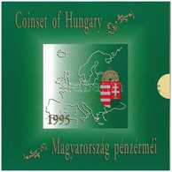 1995. 10f-200Ft (11xklf) Forgalmi Sor Dísztokban, Benne 200Ft Ag 'Deák', 'Magyarország Pénzérméi' Sorozat T:BU Adamo FO2 - Sin Clasificación